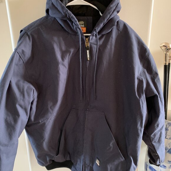 BERNE Heritage Duck Hooded Active Work Jacket Sz 2XL - Picture 1 of 9